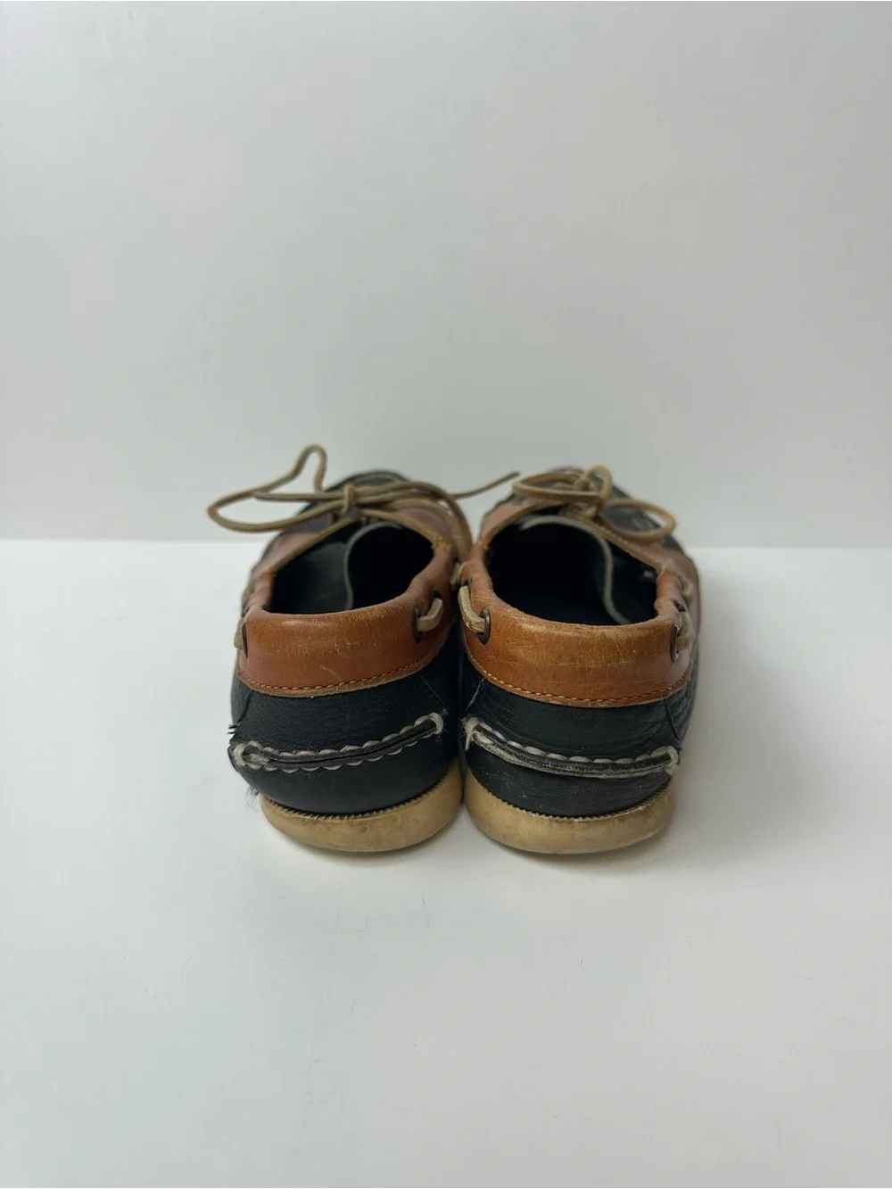 Dooney & Bourke Black and Brown Leather Men’s Boat Shoes